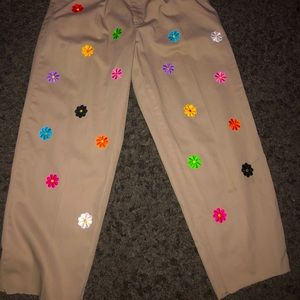 Custom flower vintage Tommy’s - cut baggy fit